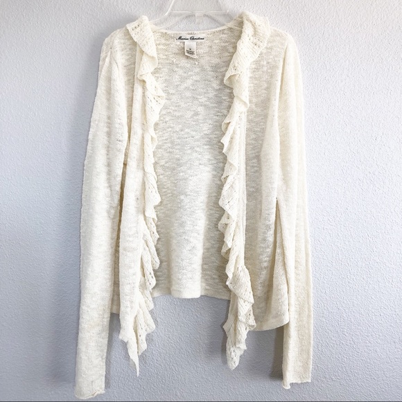 Marisa Christina Sweaters - Marisa Christina Cream White Cardigan Sweater Med
